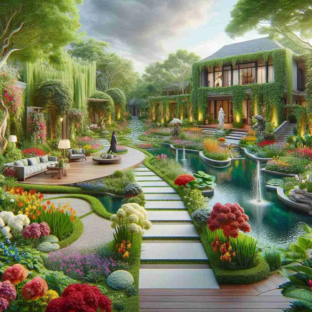 Jardins Exuberantes em Propriedades de Alto Padrão para Filmagens
