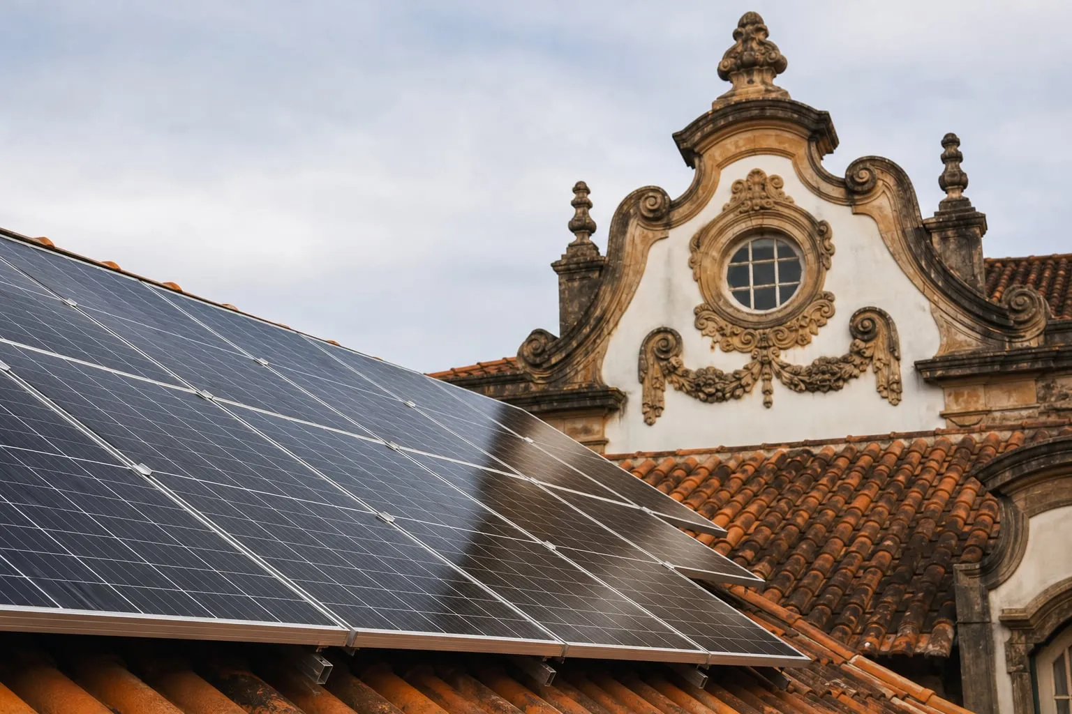 Energia solar em imóvel tombado sem apagar a arquitetura